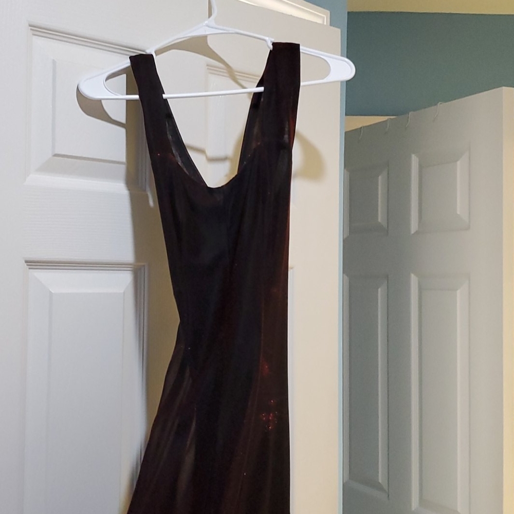 Shimmery red and black dress, size 7/8